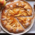 Apple Galette Freshly Baked with a Golden Crust