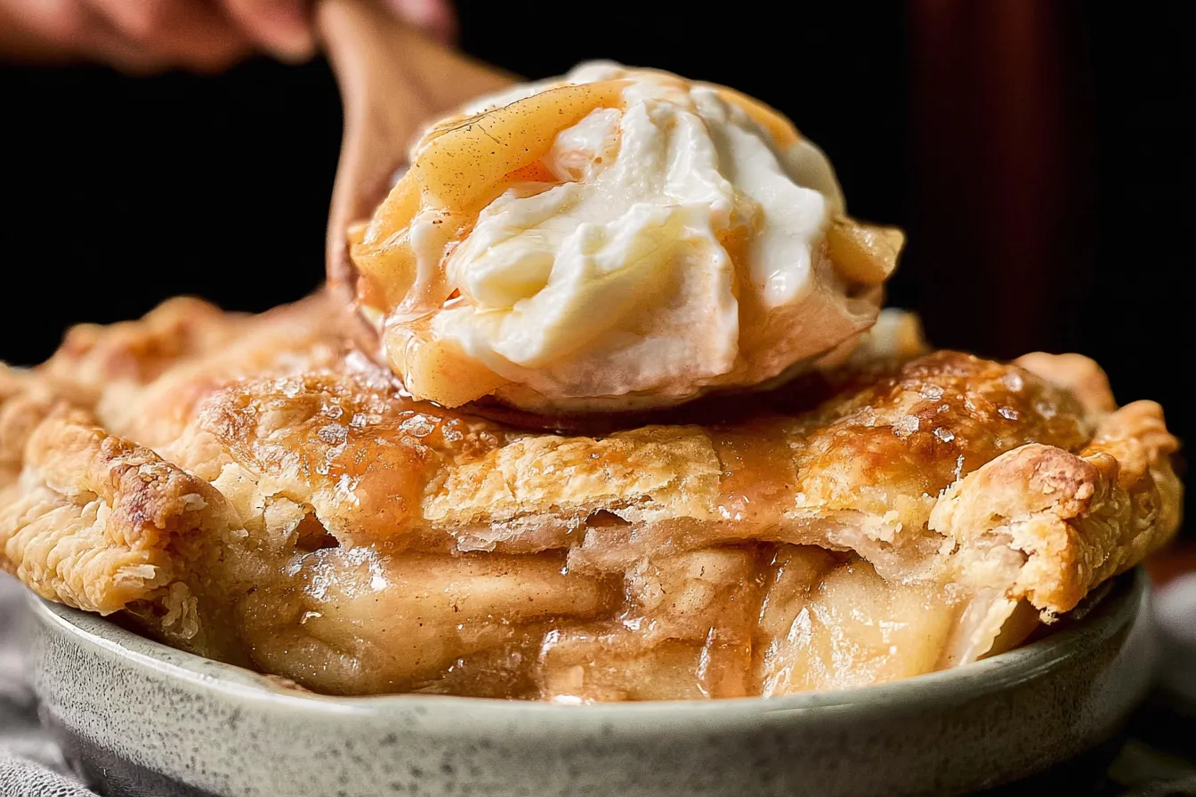 Homemade Apple Pie Fresh Out of the Oven