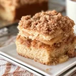 Freshly Baked Apple Streusel Coffee Cake