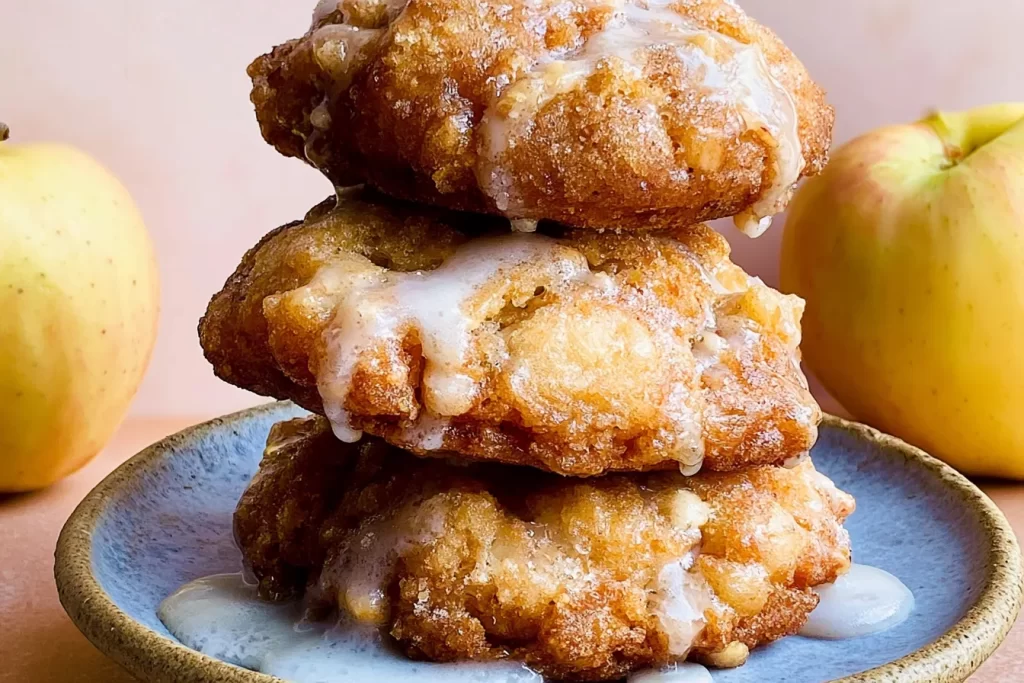 Baked Apple Fritters Fresh Out of the Oven