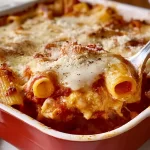 Delicious Baked Ziti Ready to Serve