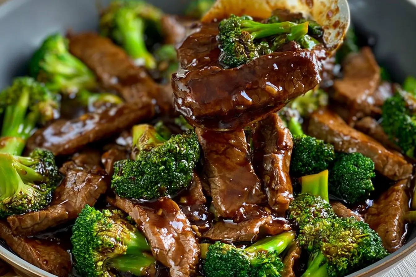 Beef and Broccoli Stir-Fry Plated