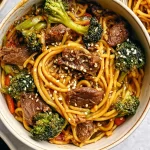 Delicious Beef and Broccoli Lo Mein Dish
