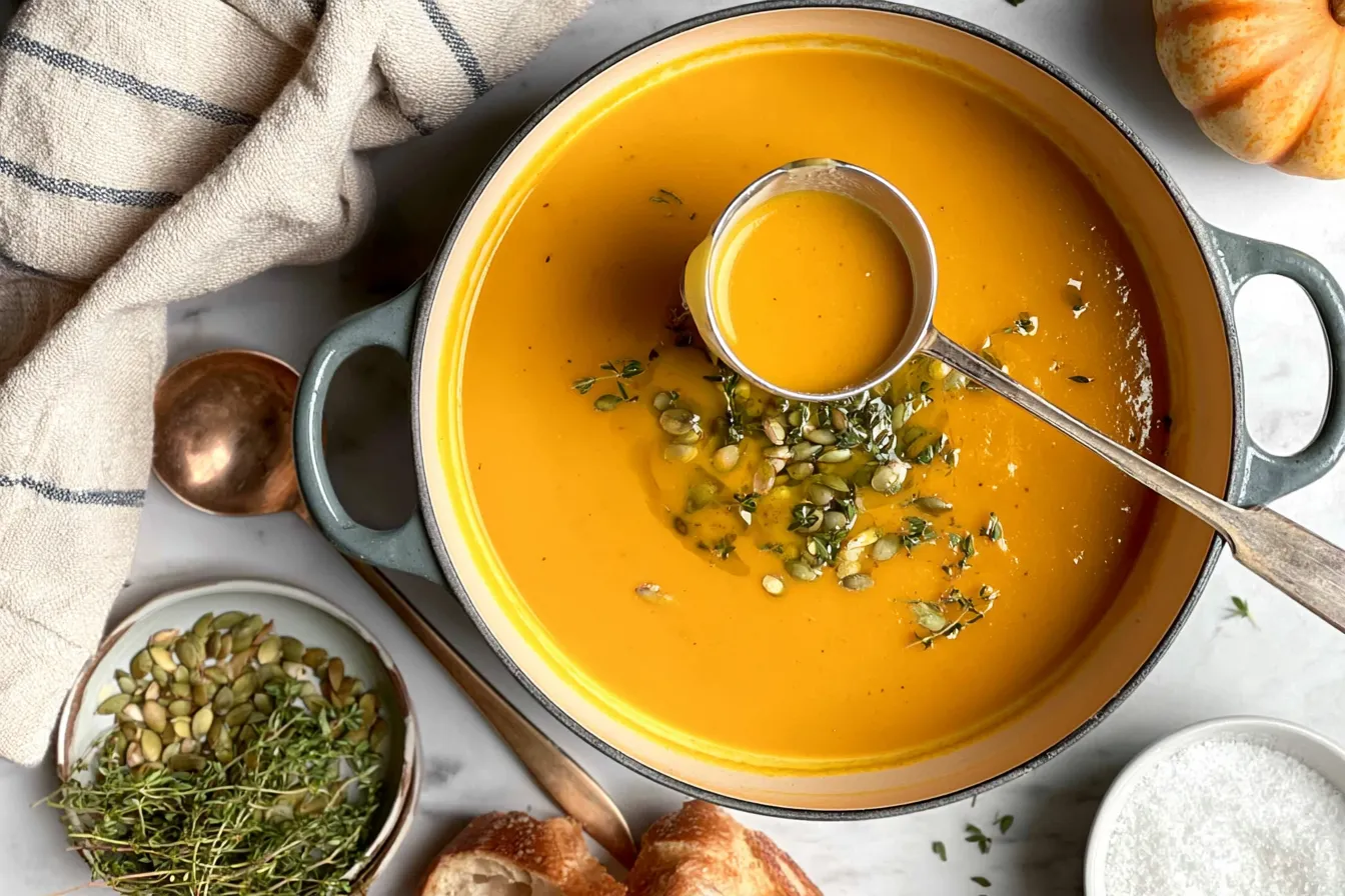 Butternut Squash Soup in a Bowl