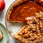 Delectable Caramel Apple Cheesecake Slices on a Plate