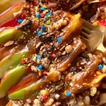 Indulgent Caramel Apple Nachos Dessert