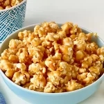 Delicious Caramel Corn in a Bowl