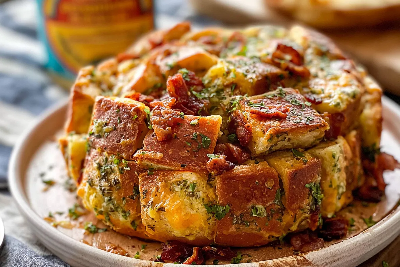 Cheddar Bacon Ranch Pull Apart Bread