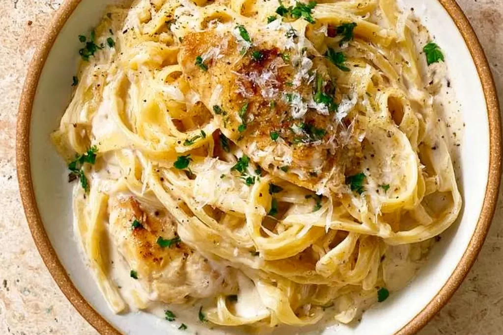 Delicious Chicken Alfredo with Fresh Herbs