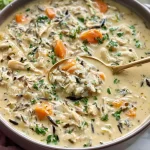 Delicious Chicken and Wild Rice Soup Bowls