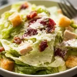 Savory Chicken Caesar Salad with Crunchy Croutons
