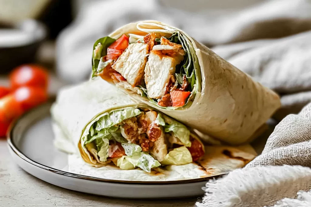 Chicken Caesar Wraps - Fresh and Flavorful