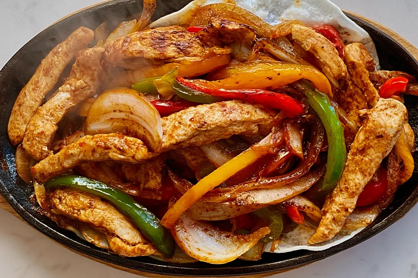 Delicious Homemade Chicken Fajitas Ready to Serve