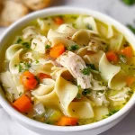 Delicious Chicken Noodle Soup in a Bowl