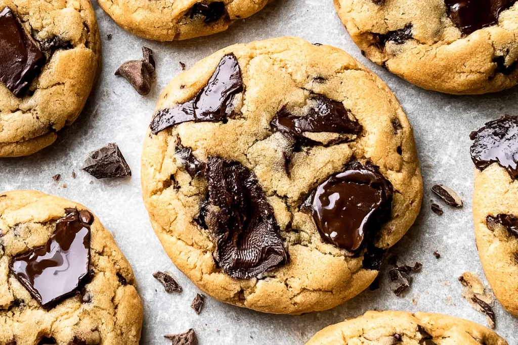 Delicious Chocolate Chip Cookies Fresh Out of the Oven