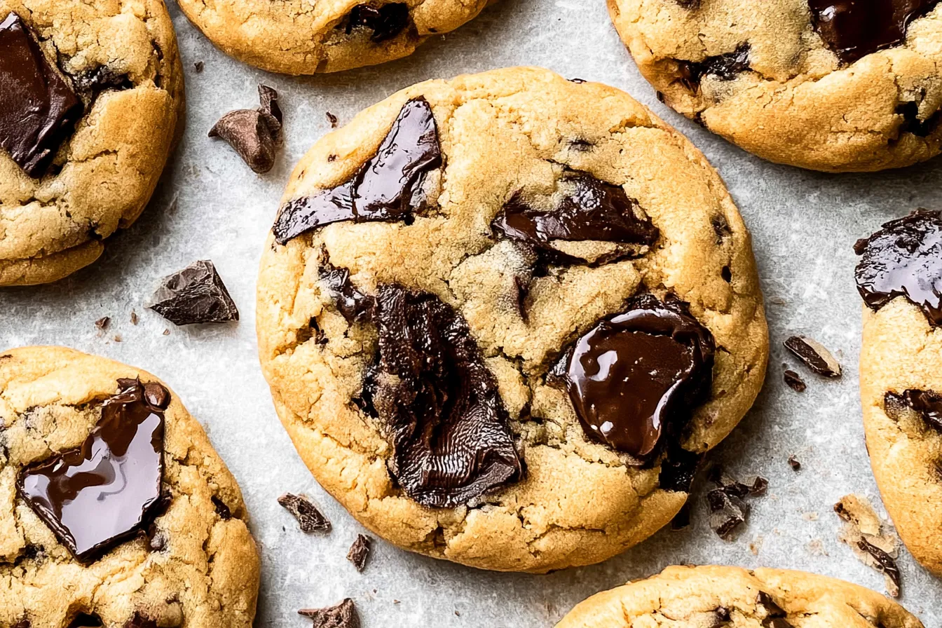 Delicious Chocolate Chip Cookies Fresh Out of the Oven
