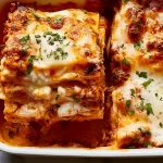 Classic Lasagna Freshly Baked and Ready to Serve