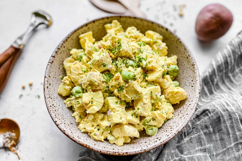 Classic Potato Salad Served in a Bowl