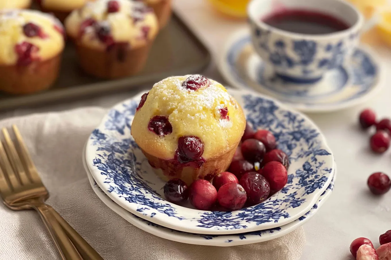 Cranberry Orange Muffins Fresh from the Oven