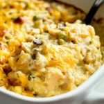 Creamy Chicken and Rice Casserole Fresh out of the Oven