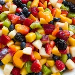 Vibrant Fall Fruit Salad with Honey Lime Dressing