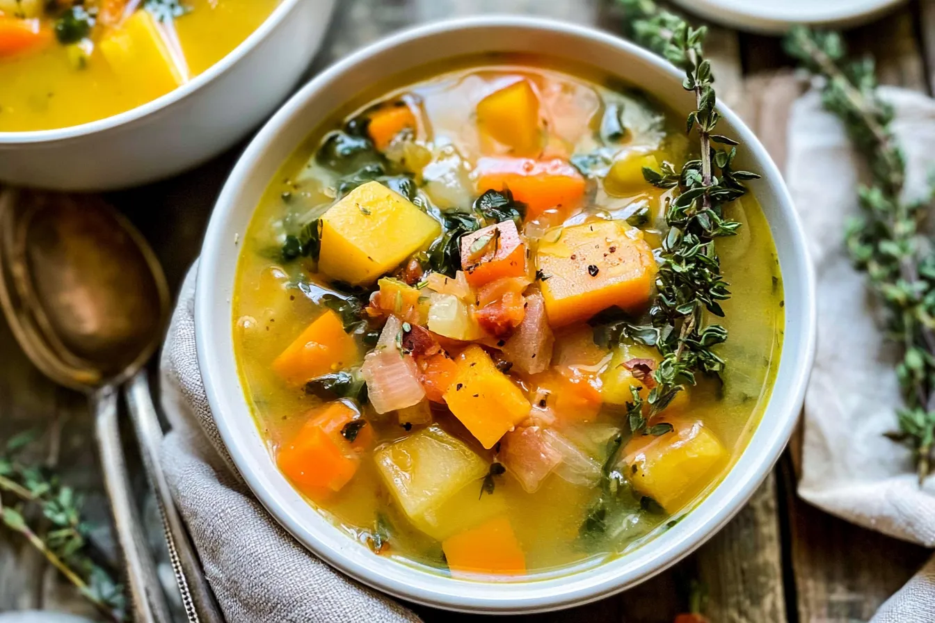 Cozy Fall Vegetable Soup Bowl