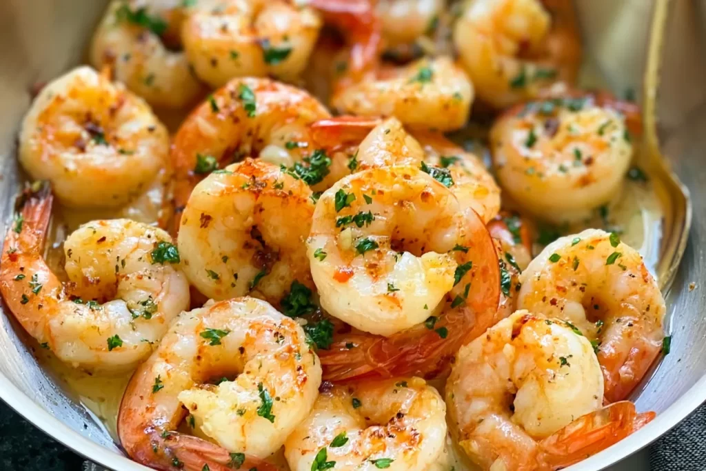 Delicious Garlic Butter Shrimp Ready to Serve