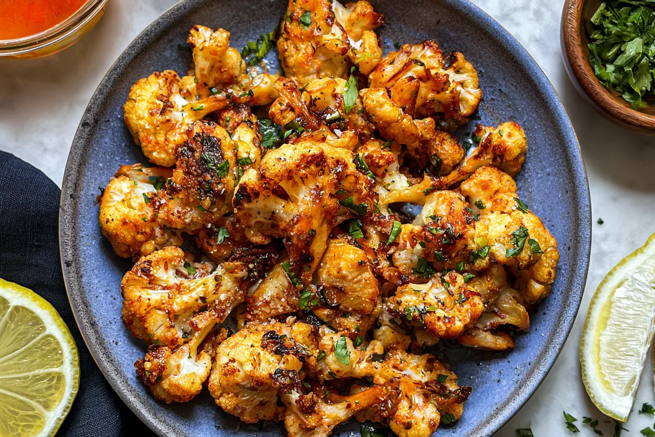 Garlic Parmesan Roasted Cauliflower