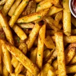 Crispy Homemade French Fries in a Basket