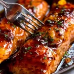 Honey Garlic Salmon on a Plate