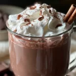Delicious Hot Chocolate topped with Cream and Sprinkles