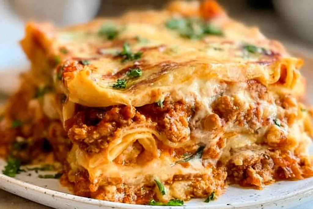 Delicious Lasagna Fresh Out of the Oven