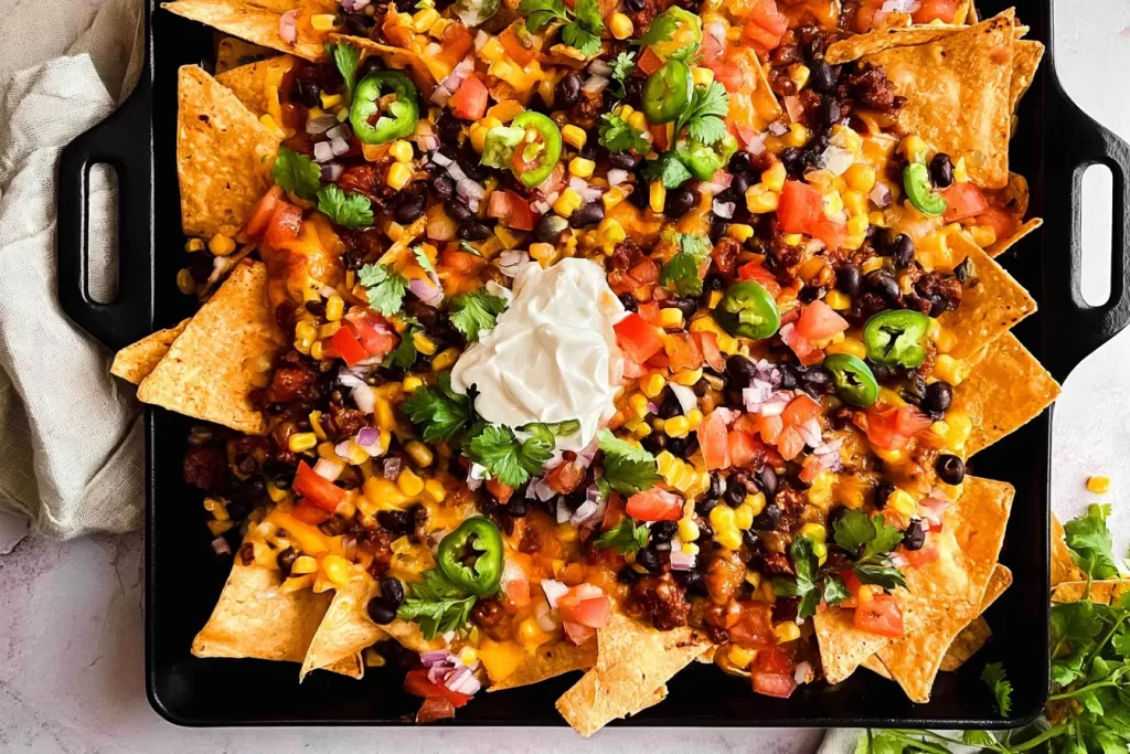 Delicious Loaded Nachos Ready to Serve