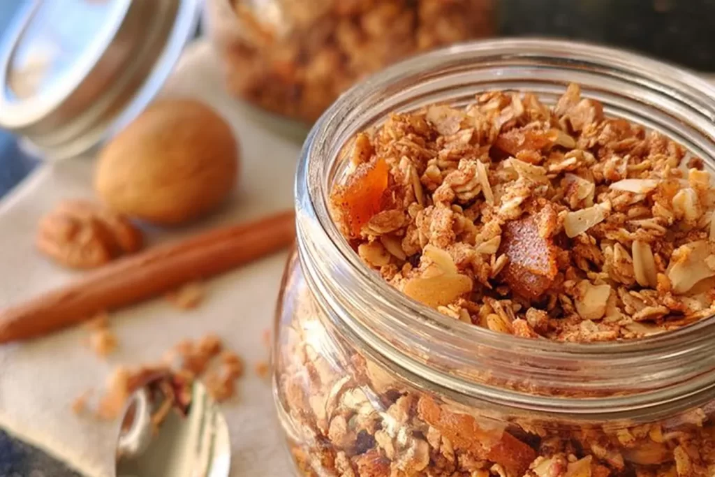 Maple Cinnamon Granola Bowl with Fresh Fruit