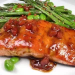 Maple Dijon Salmon Plated with Fresh Herbs