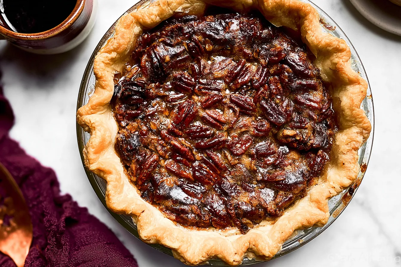 Deliciously Homemade Maple Pecan Pie
