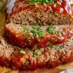 Mouthwatering Meatloaf on a Plate