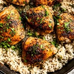 One-Pan Garlic Butter Chicken and Rice - Easy Dinner Recipe