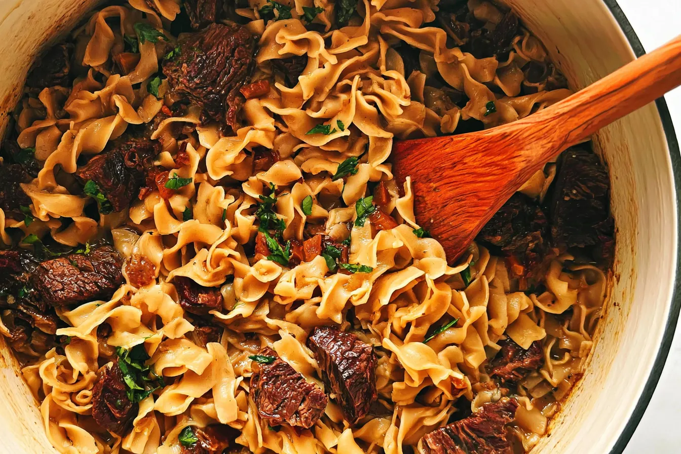 One Pot Beef and Noodles Meal
