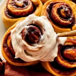 Pumpkin Cinnamon Rolls Fresh Out of the Oven