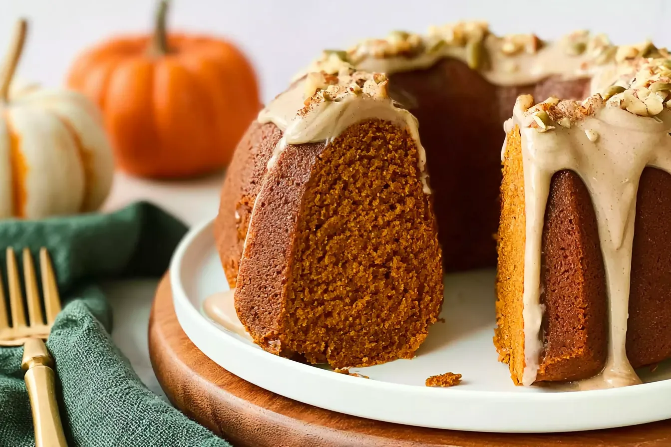 Delicious Pumpkin Spice Bundt Cake Freshly Baked