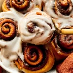 Homemade Pumpkin Spice Cinnamon Rolls Fresh Out of the Oven