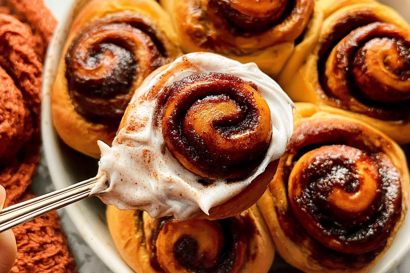 Pumpkin Spice Cinnamon Rolls