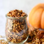 Homemade Pumpkin Spice Granola in a Bowl