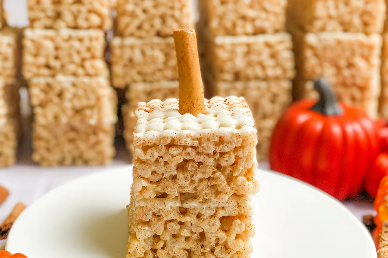 Pumpkin Spice Rice Krispie Treats