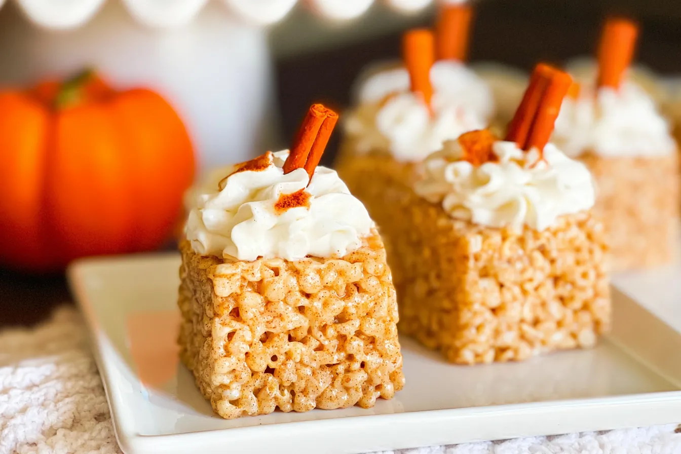 Pumpkin Spice Rice Krispie Treats
