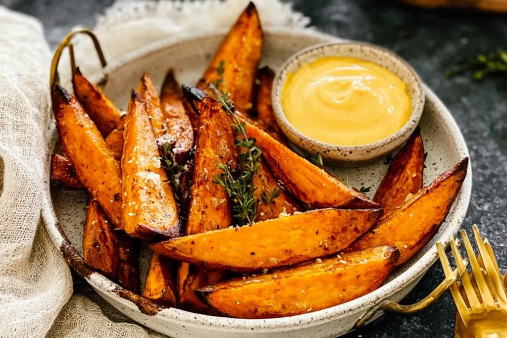 Delicious Roasted Sweet Potato Wedges