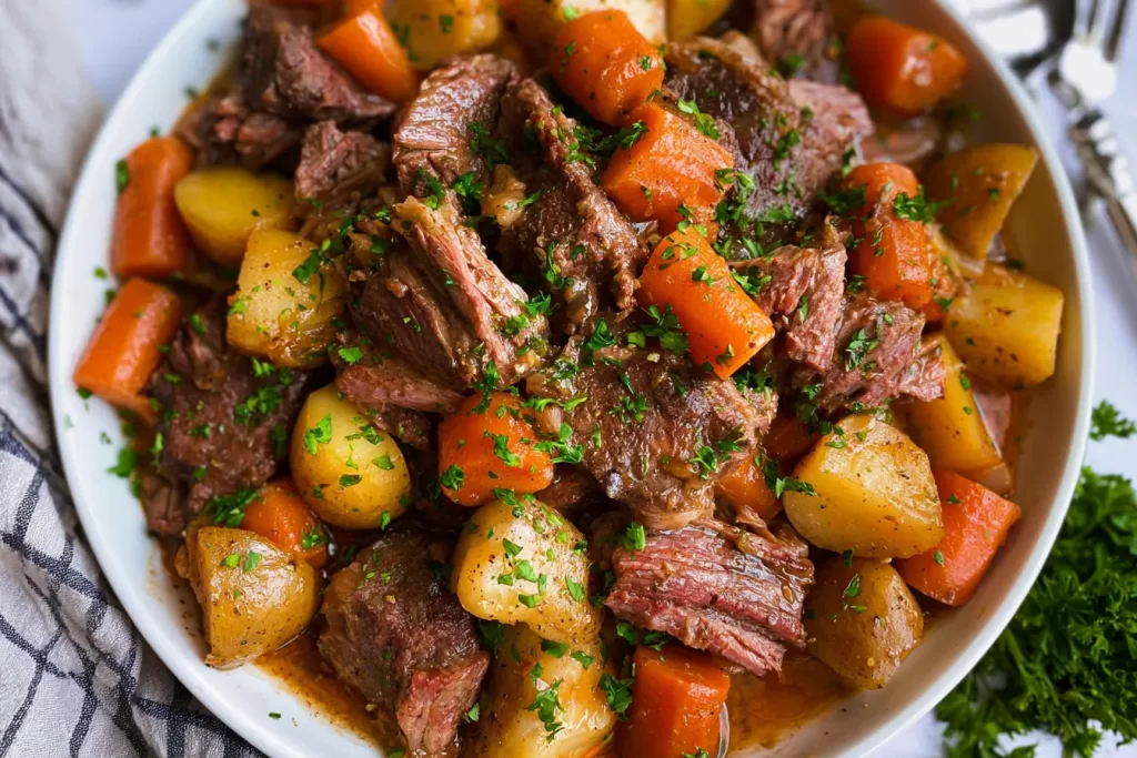 Delicious Slow Cooker Pot Roast with Vegetables