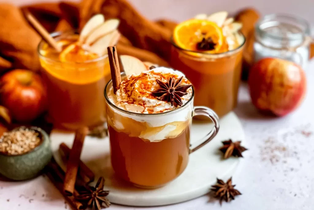 Warm Spiced Apple Cider in a Mug