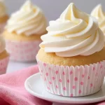 Homemade Vanilla Cupcakes with Buttercream Frosting